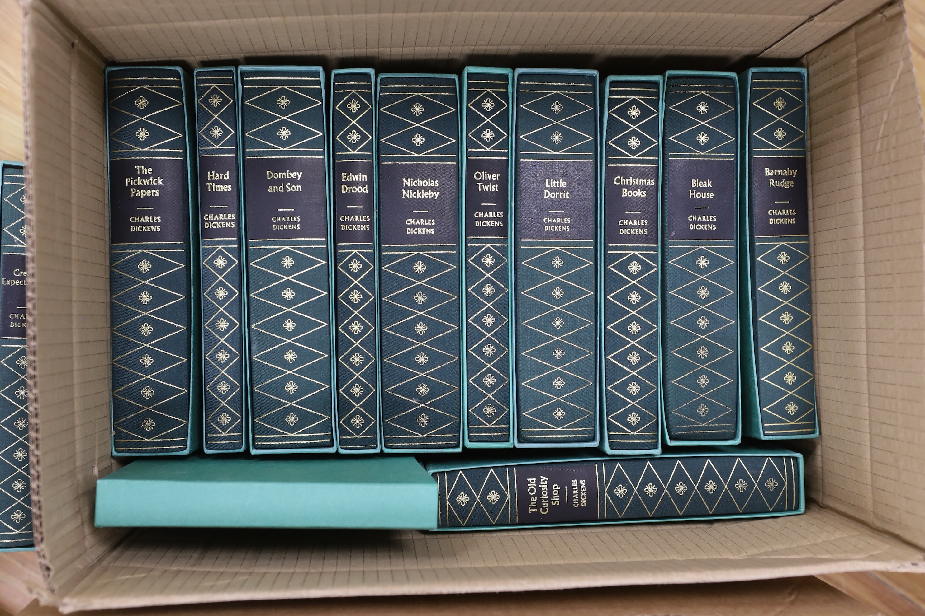 A quantity of Folio Society books in slip cases including ‘The book of the thousand nights and one night’, volumes I-IV and ‘The history of the decline and fall of the Roman Empire’, volumes I-VIII